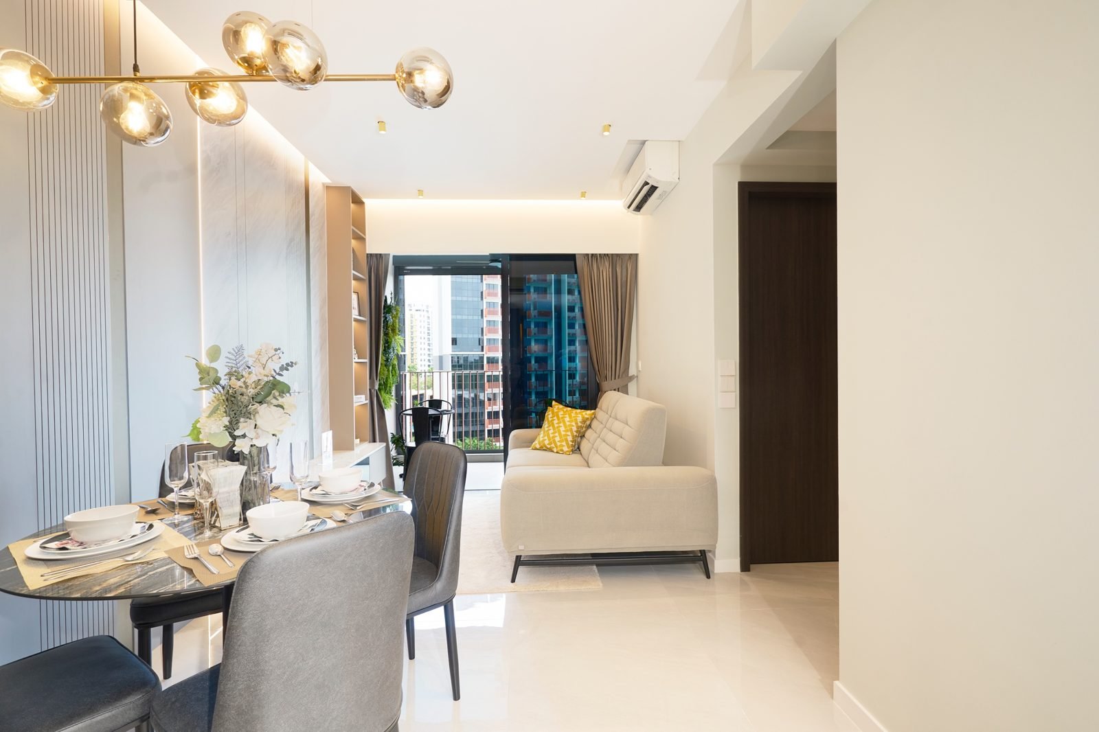 Condo dining and living · Interiors Condo dining and living