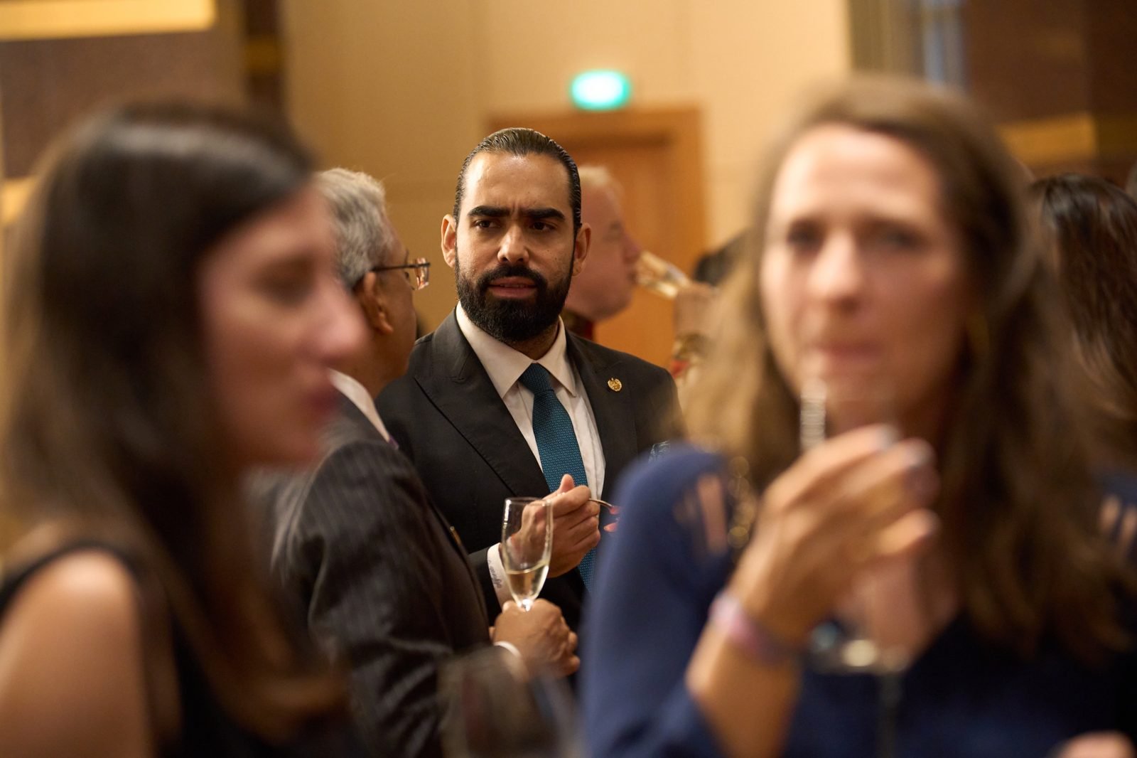 Across the reception · Diplomatic & VIP Events Across the reception