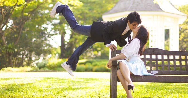 The leap · Pre-Wedding The leap