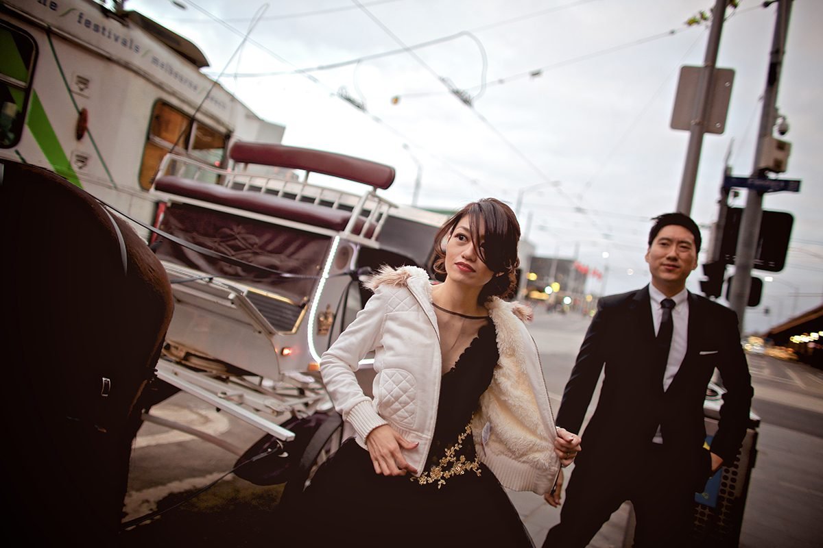 After the tram · Pre-Wedding After the tram